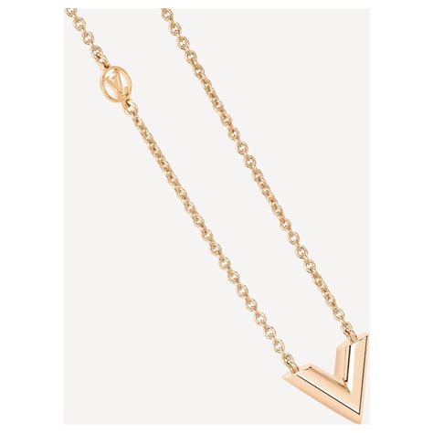 louis vuitton rose gold necklaces & pendants